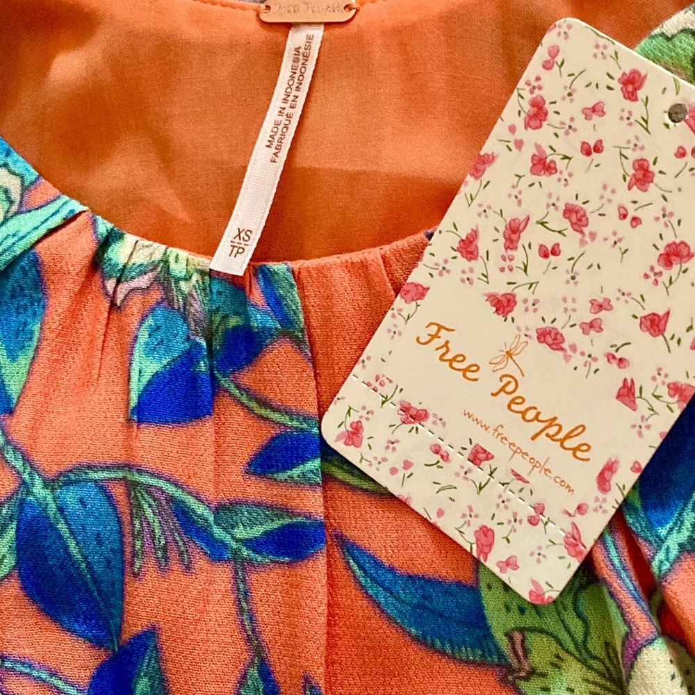 NWT Free People Dear You Floral Mini Dress - Picture 11 of 11